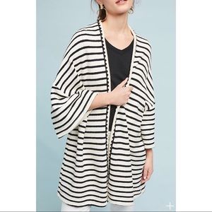 NWT {Anthro} Striped Knit Kimono